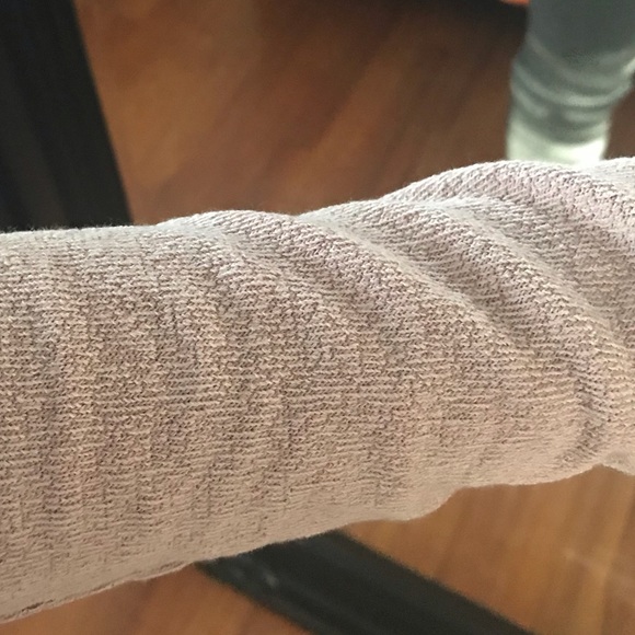 Mauve Soft Knit Wrap Front Long Sleeve - Picture 6 of 6